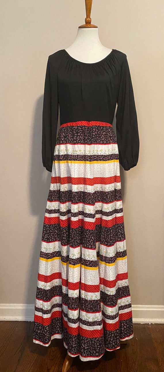 1970’s Folk Style Maxi Dress - image 2