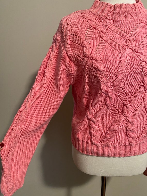 1980’s Cable Knit Sweater - image 3