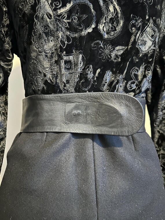 1980’s Leather Statement Belt - image 5
