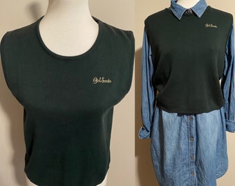 1980’s Girl Scouts Cotton Sweater Vest