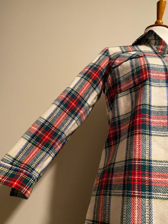 1960’s Scotch Plaid Shirtdress - image 4