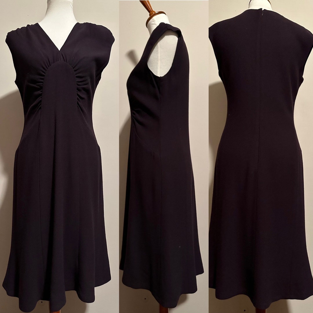 70’s Long Sleeve Tiered Skirt Turtleneck Dress by Anne Klein main image 1