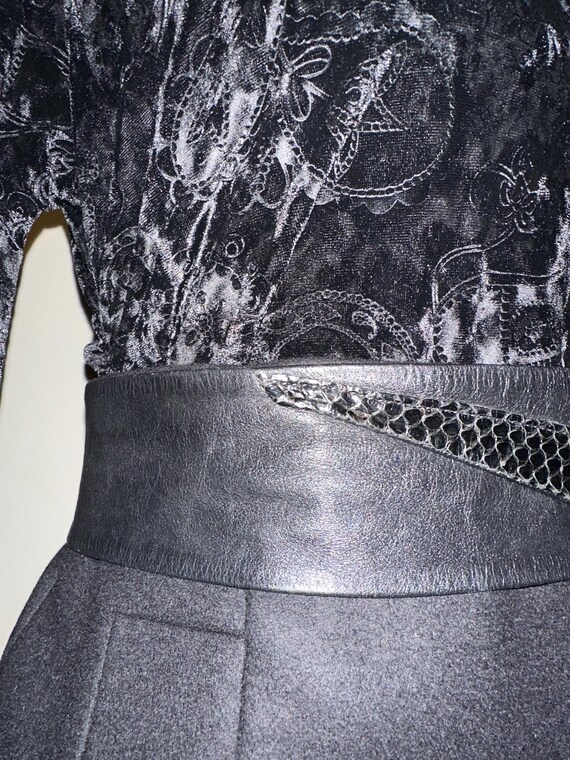 1980’s Leather Statement Belt - image 6