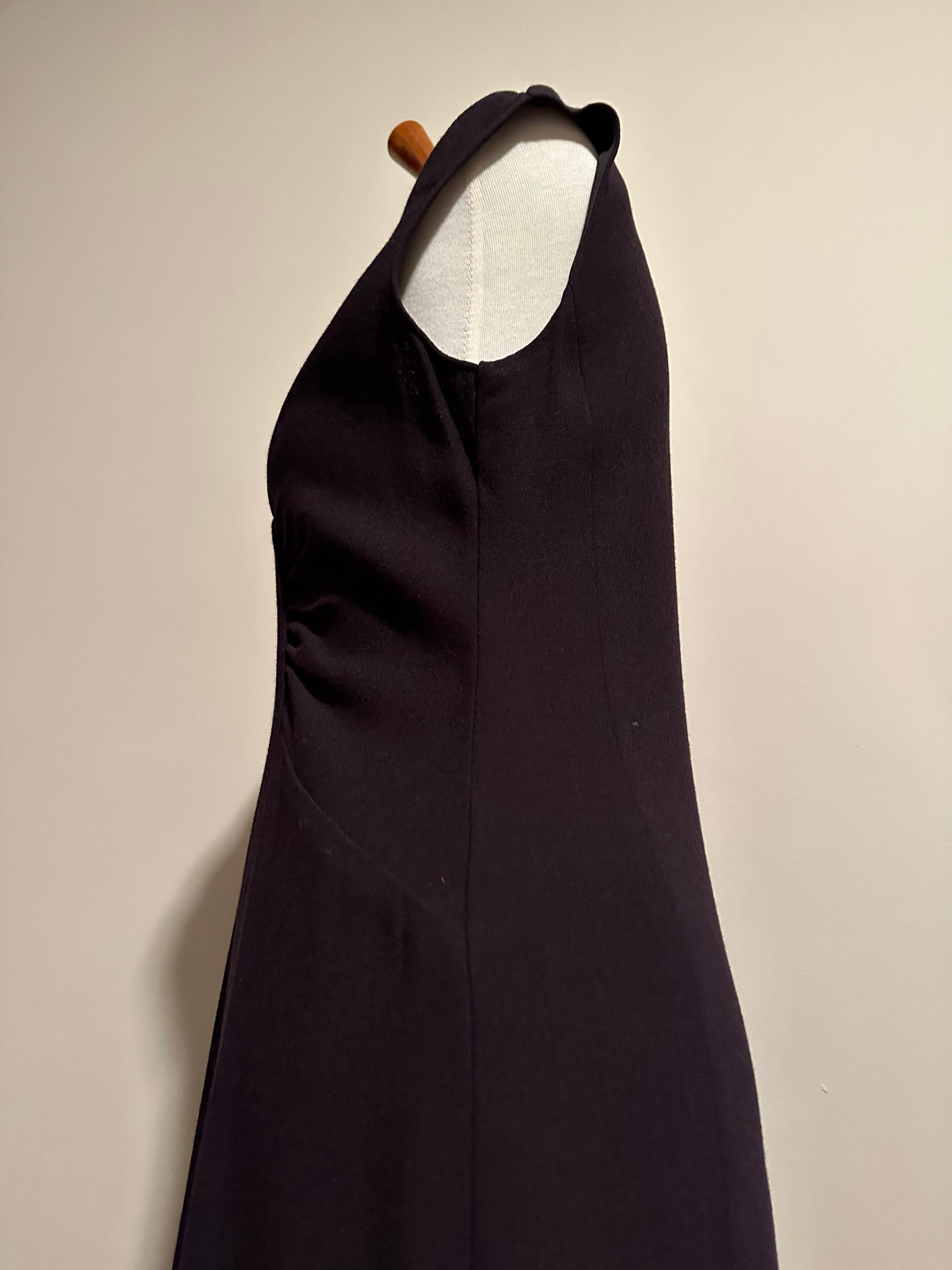70’s Long Sleeve Tiered Skirt Turtleneck Dress by Anne Klein