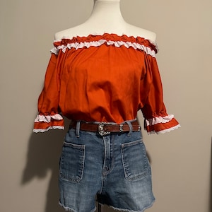 1960’s Peasant / Western Style Blouse