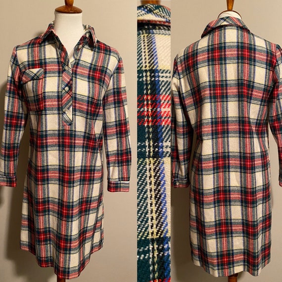 1960’s Scotch Plaid Shirtdress - image 1