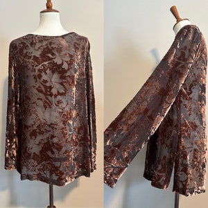 1990’s Gianfranco Ferre Sheer Velvet Top