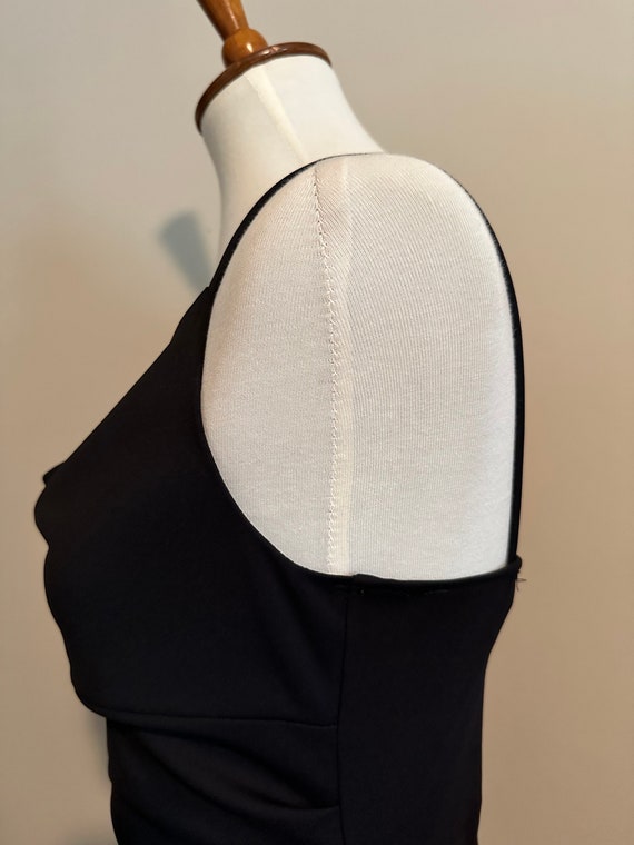 1990’s Minimalist Black Dress w/ Cowl Neck - image 7