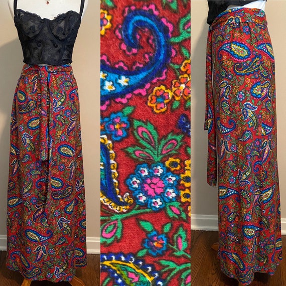 1960’s Paisley Print Maxi Skirt