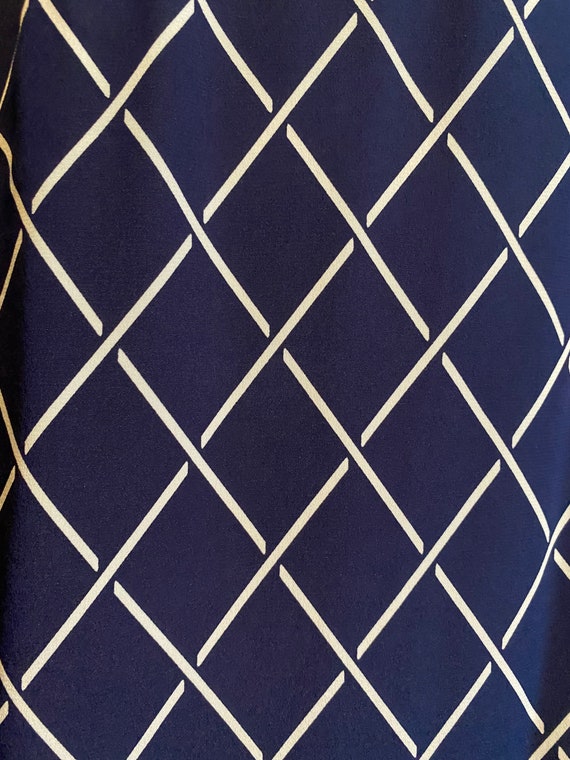 1980's Sasson Windowpane Print Matching Set - image 5