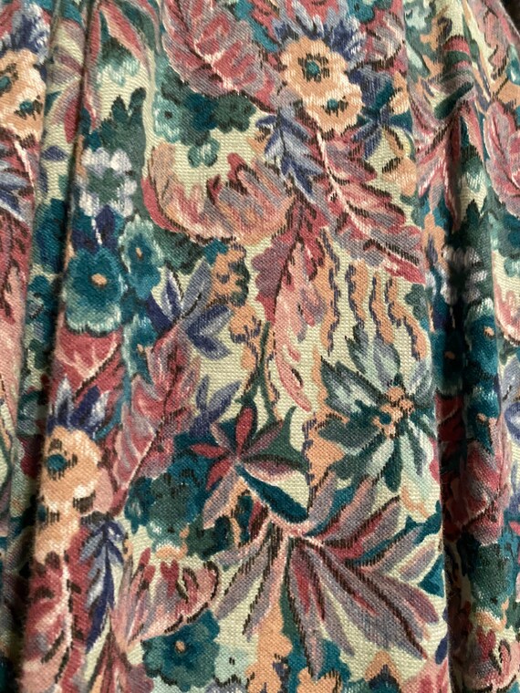1980’s Floral Tapestry Belted Dress - image 6