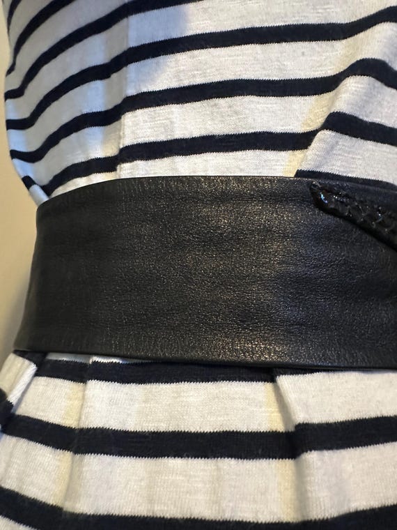 1980’s Leather Statement Belt - image 12