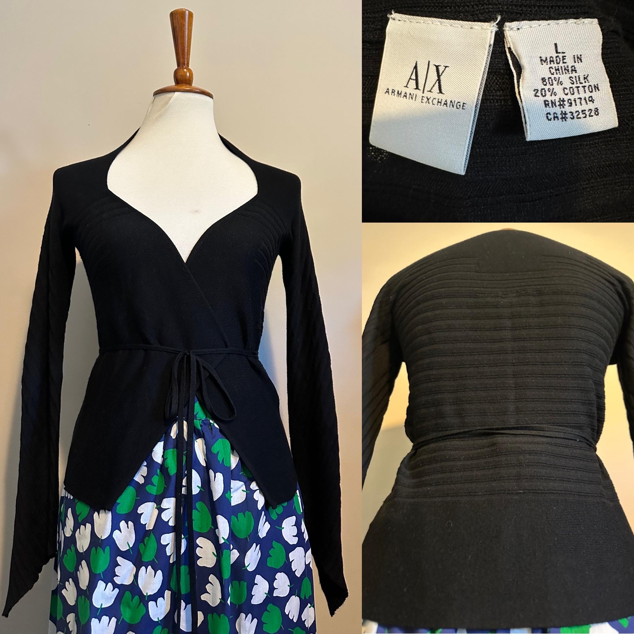 00s 90s armani exchange リネン　ニット　アーカイブ 90s Armani Exchange - Etsy