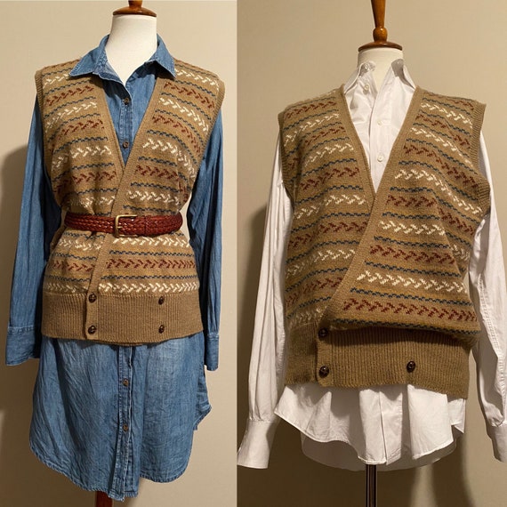 1980’s Oversize Campus Sweater Vest