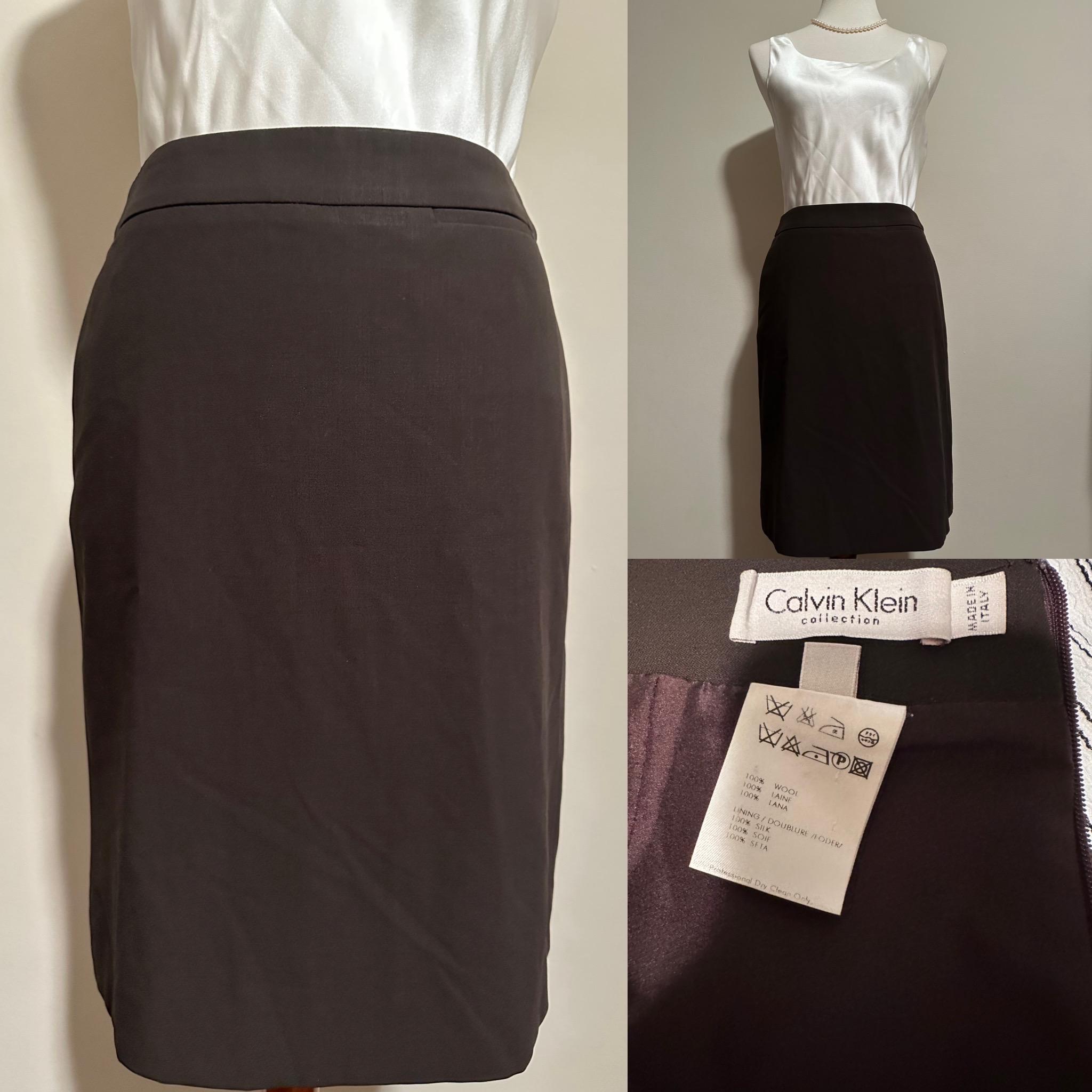 1990’s Minimalist Calvin Klein Pencil Skirt