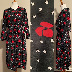 1970’s Belted Butterfly Print Shirtdress
