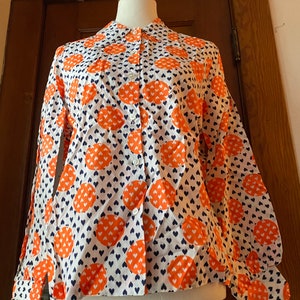 1960 Graphic Print Blouse image 2