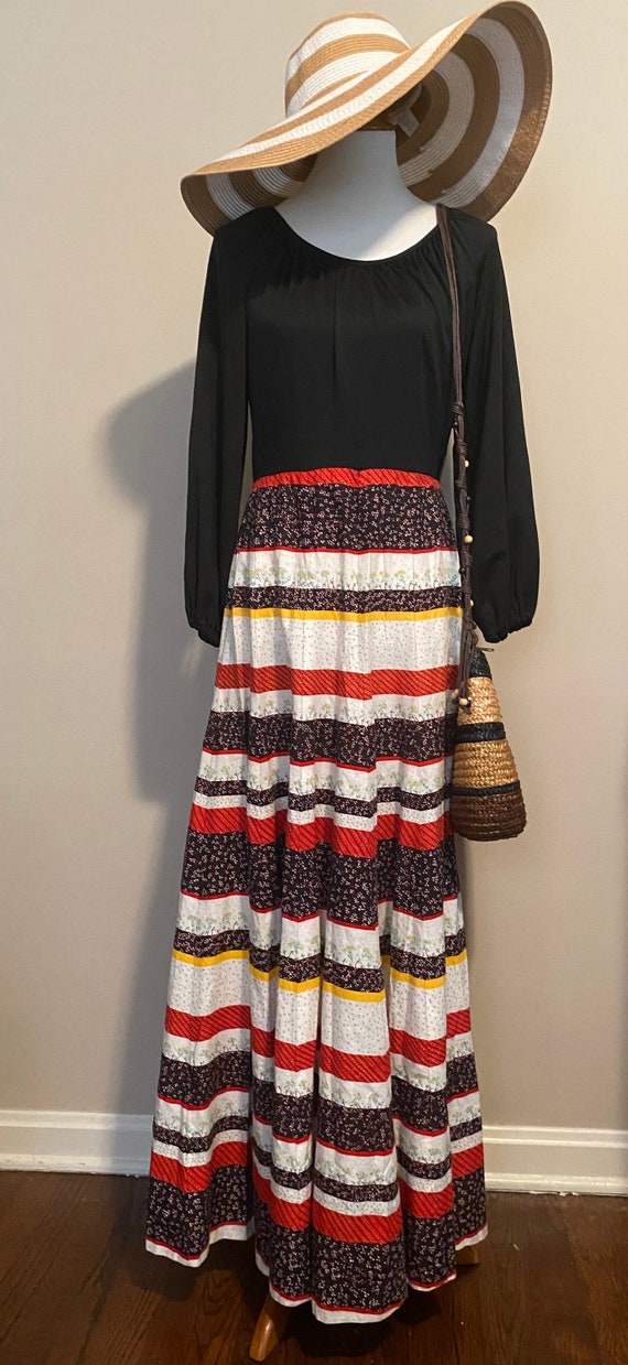 1970’s Folk Style Maxi Dress - image 10