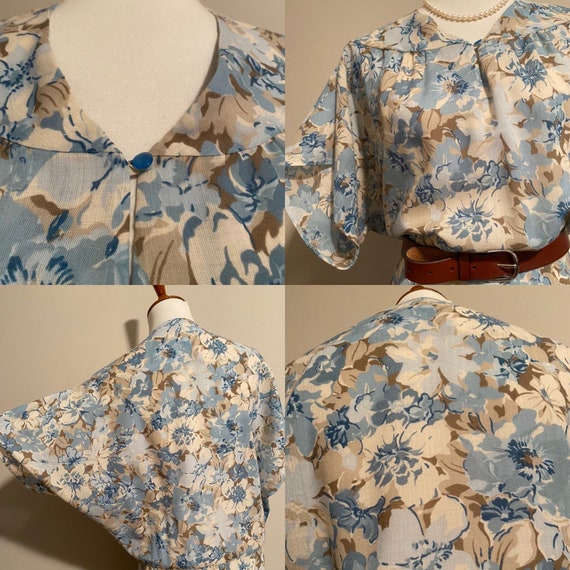 1960’s Handmade Floral Midi Dress - image 8