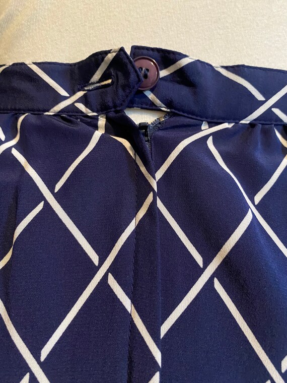 1980's Sasson Windowpane Print Matching Set - image 7