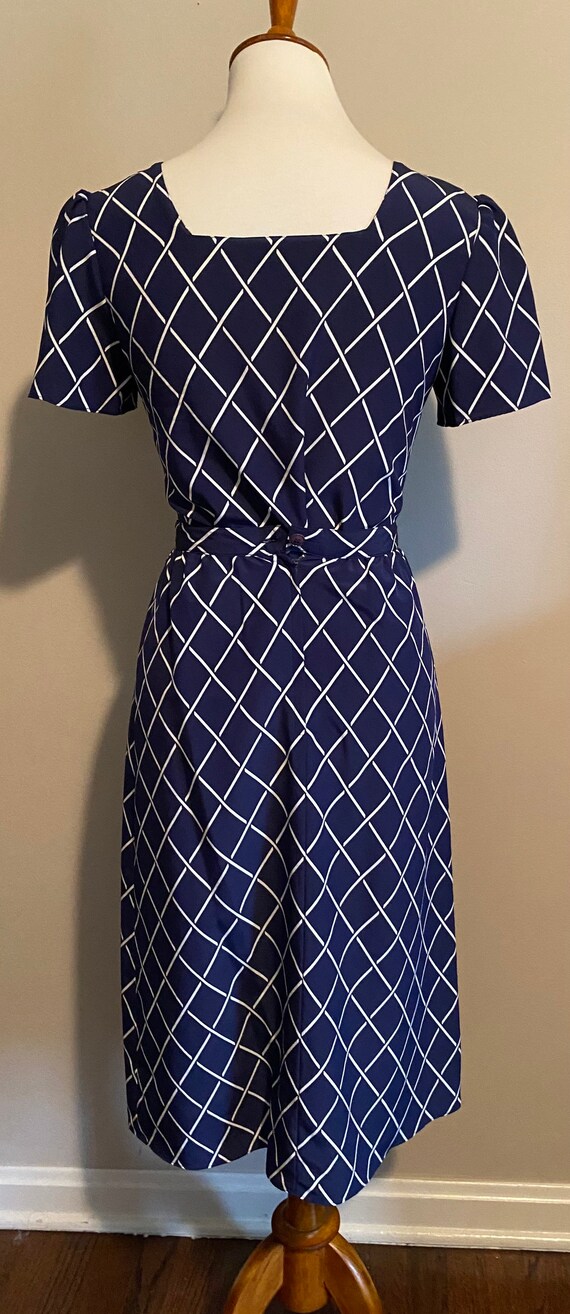 1980's Sasson Windowpane Print Matching Set - image 10