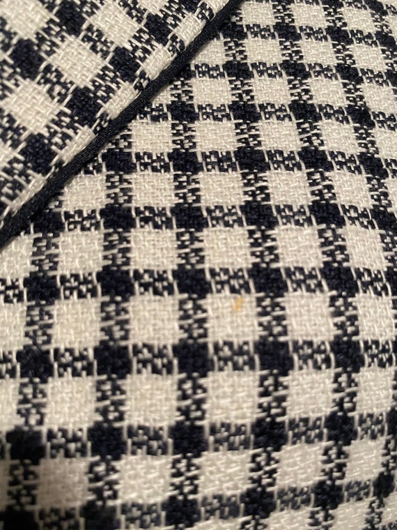 1990’s Max Mara Houndstooth Linen Blazer - image 10