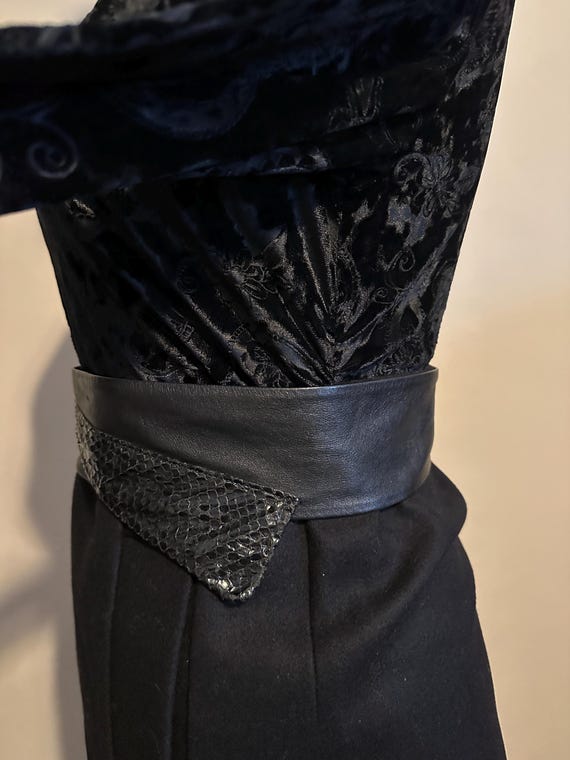 1980’s Leather Statement Belt - image 3