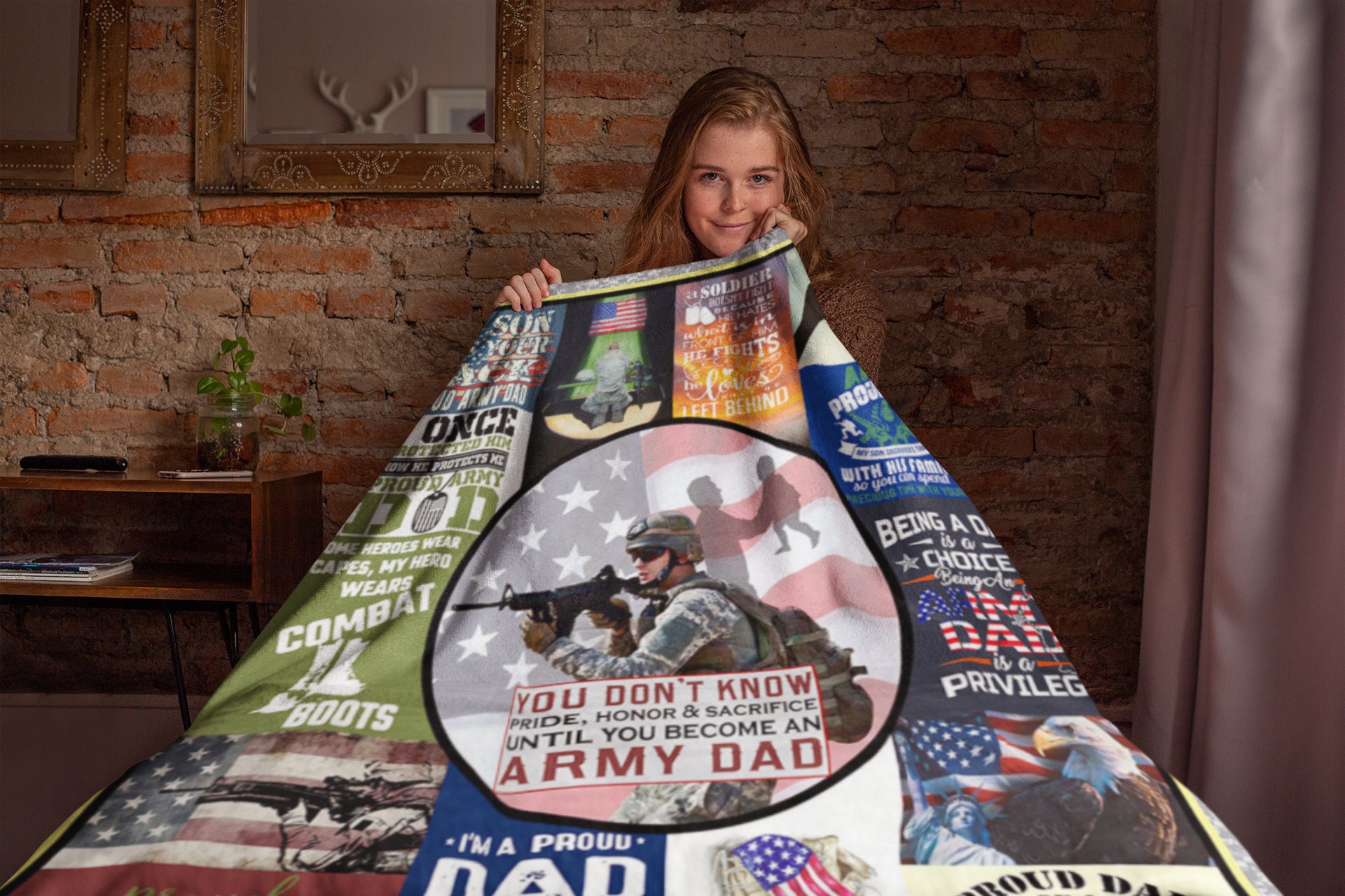 Soldier Blanket Army Blanket Proud Army Dad Blanket Air Etsy