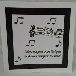 Music notes and quotes A6 Stamp Set by Imagine Design Create for stamping, cardmaking and papercrafts Musical, treble clef image 3