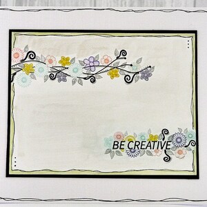 Floral Fun A7 Stamp Set by Imagine Design Create for stamping, card making, papercrafts and more image 3