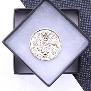 60th birthday gift 1965 Lucky Sixpence coin