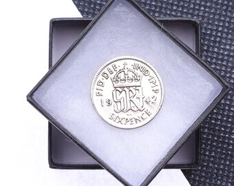 80th birthday gift 1942 Lucky Sixpence