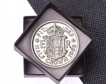 Moneda de media corona pulida 1947-1967 (en caja de regalo)