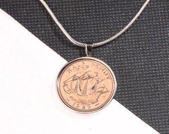 1939 85th birthday pre decimal half penny coin pendant