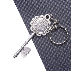 90th Birthday 1935 sixpence coin keyring key setting two hearts birthday gift