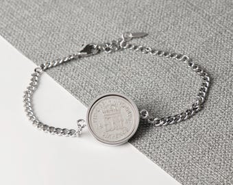 Bransoletka łańcuszkowa Sixpence z 1946 r. – 80. urodziny – prezent dla niej