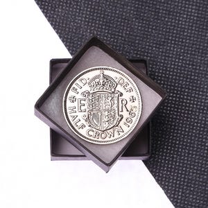 60.Geburtstag Geschenk 1965 Polierte halbe Kronen Münze