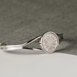 Bracelet jonc porte-bonheur 90e anniversaire 1935 pour elle