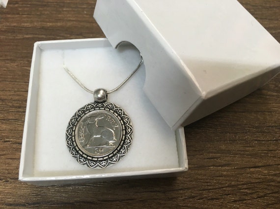 Irish Rabbit Coin Ring Sterling Silver Coin Rings by Blue