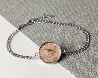 Bransoletka Farthing Chain z 1946 roku – 80. urodziny – prezent dla niej