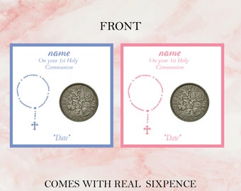 Personalised Lucky Sixpence Retirement Keepsake – Token Gift, Made In UK