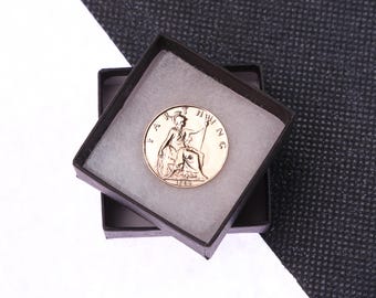 90th birthday gift 1936 Farthing britannia Coin Polished
