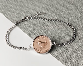 Bransoletka Farthing Chain z 1956 roku – 70. urodziny – prezent dla niej