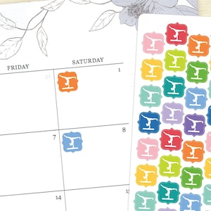 48 Gymnastics Planner Stickers, gymnastics training, practice tracking, tumbling, gymnast classes, ECLP 2025-26 colors, Hexagon, Bouquet