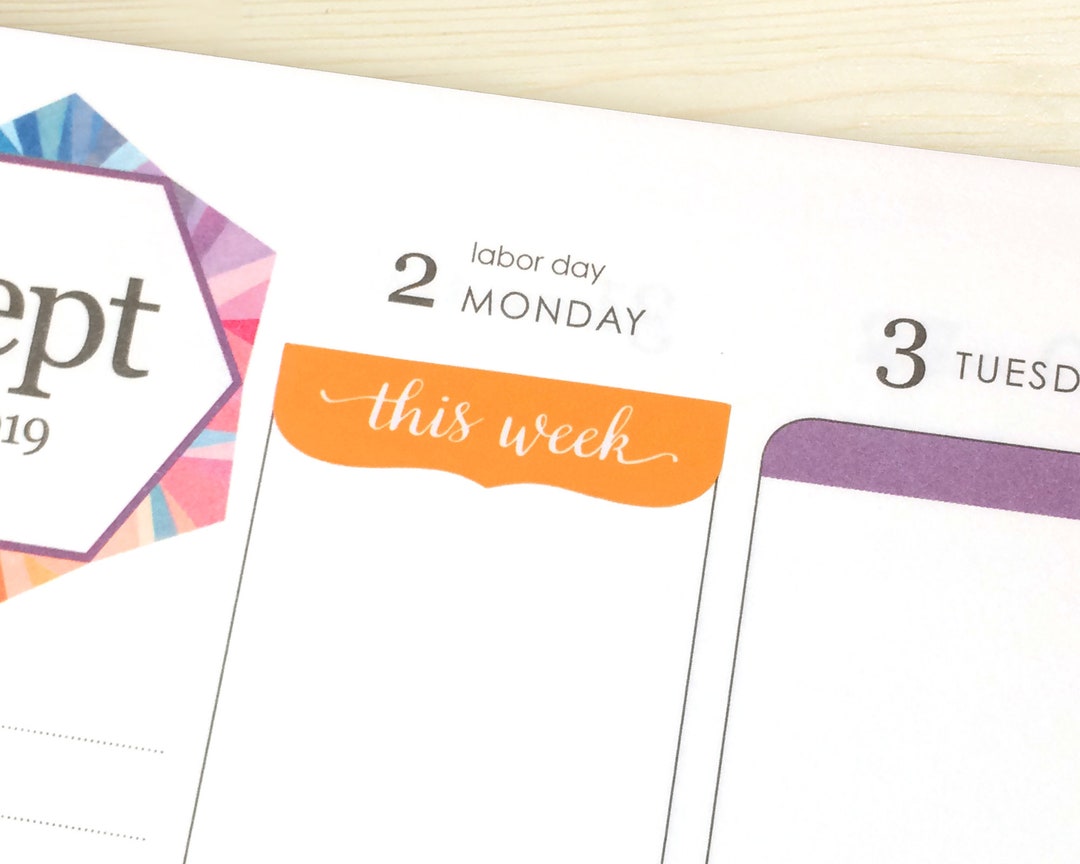 24 This Week Header Planner Stickers, Chore Activity List Reminder ...