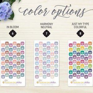 48 Nail Polish Planner Stickers manicure stickers, nail salon spa appointment tracker, pedicure, nail painting, ECLP 2024 eclp Bold Blooms image 4