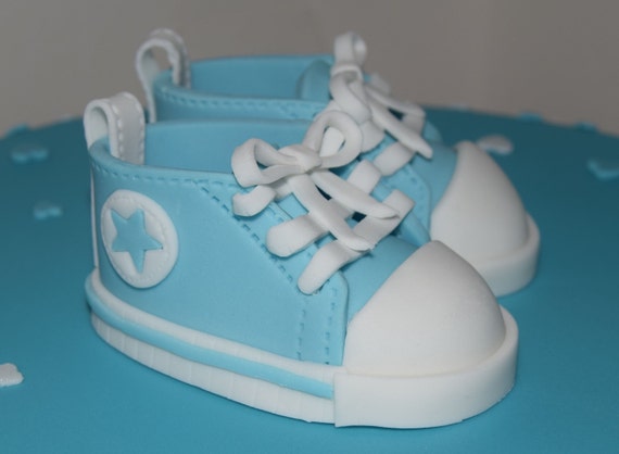 teal baby converse