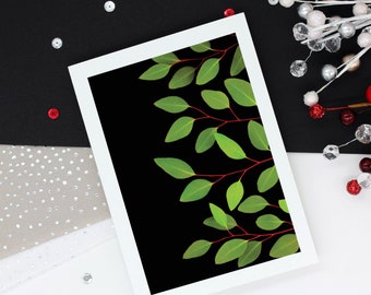 Eucalyptus Leaves Greeting Card Set of 5