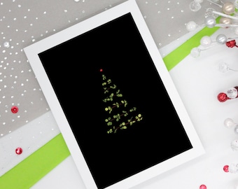 Vine Christmas Greeting Card Set of 5