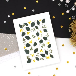 Eucalyptus & Frosythia Greeting Card Set of 5